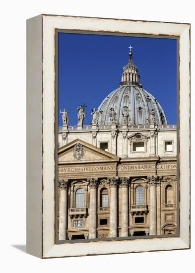 St. Peter's Basilica, Vatican City, Rome, Lazio, Italy-Stuart Black-Framed Premier Image Canvas