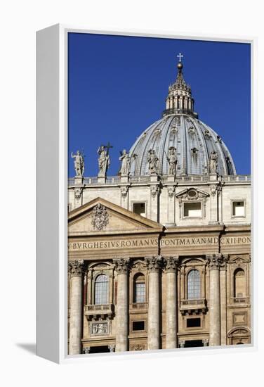 St. Peter's Basilica, Vatican City, Rome, Lazio, Italy-Stuart Black-Framed Premier Image Canvas