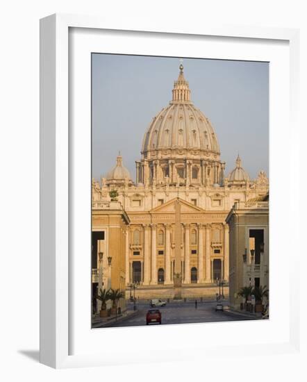 St. Peter's Basilica, Vatican, Rome, Lazio, Italy, Europe-Marco Cristofori-Framed Photographic Print