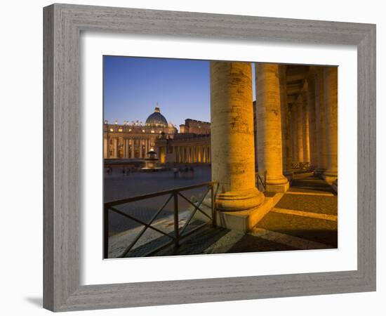 St. Peter's Basilica, Vatican, Rome, Lazio, Italy, Europe-Angelo Cavalli-Framed Photographic Print