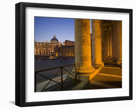 St. Peter's Basilica, Vatican, Rome, Lazio, Italy, Europe-Angelo Cavalli-Framed Photographic Print