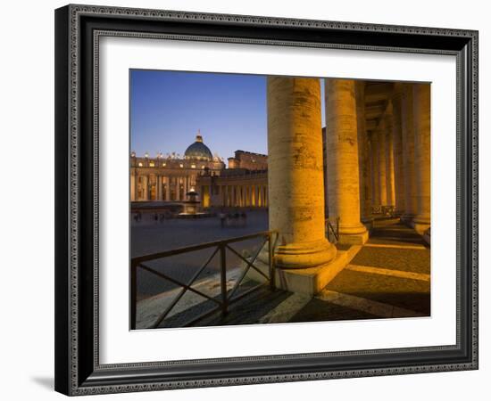 St. Peter's Basilica, Vatican, Rome, Lazio, Italy, Europe-Angelo Cavalli-Framed Photographic Print