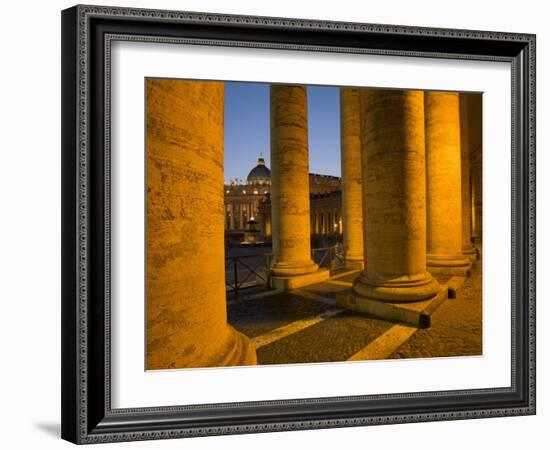 St. Peter's Basilica, Vatican, Rome, Lazio, Italy, Europe-Angelo Cavalli-Framed Photographic Print