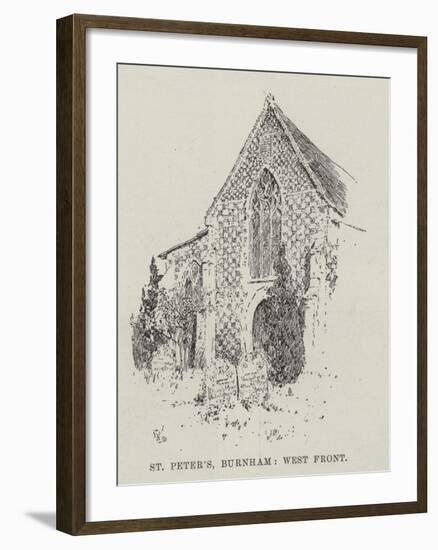 St Peter's Burnham, West Front-null-Framed Giclee Print