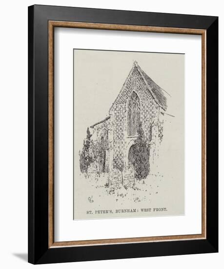 St Peter's Burnham, West Front-null-Framed Giclee Print