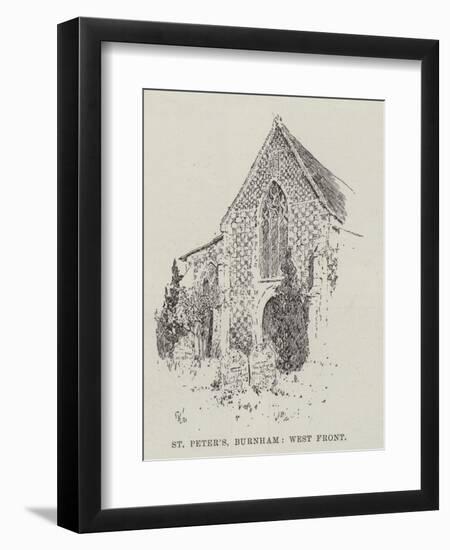 St Peter's Burnham, West Front-null-Framed Giclee Print