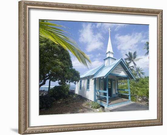 St. Peter's Catholic Church, Near Kailua-Kona, Island of Hawaii (Big Island), Hawaii, USA-Ethel Davies-Framed Photographic Print