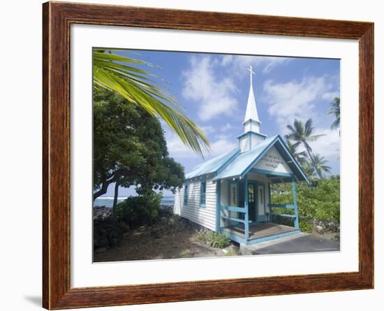 St. Peter's Catholic Church, Near Kailua-Kona, Island of Hawaii (Big Island), Hawaii, USA-Ethel Davies-Framed Photographic Print