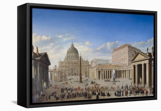St. Peter'S, Rome-Giovanni Paolo Panini-Framed Premier Image Canvas