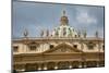 St Peter's Square and St Peter's Basilica at Vatican City, center of Catholic Church, Rome, Ital...-null-Mounted Photographic Print