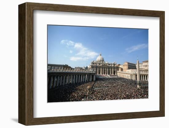 St Peter's Square, October 16th 1978-Vittoriano Rastelli-Framed Photographic Print
