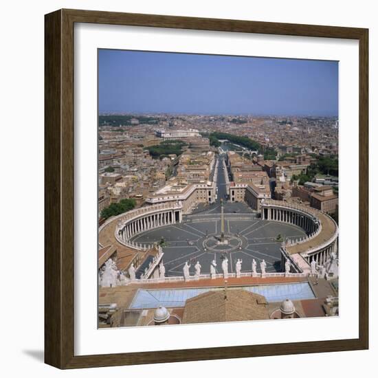 St. Peter's Square, the Vatican, Rome, Lazio, Italy, Europe-Roy Rainford-Framed Photographic Print