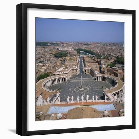 St. Peter's Square, the Vatican, Rome, Lazio, Italy, Europe-Roy Rainford-Framed Photographic Print