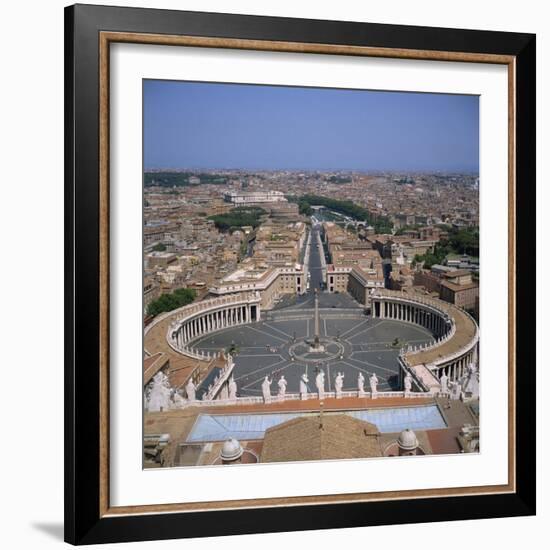 St. Peter's Square, the Vatican, Rome, Lazio, Italy, Europe-Roy Rainford-Framed Photographic Print