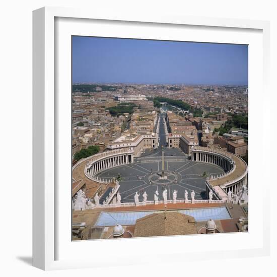 St. Peter's Square, the Vatican, Rome, Lazio, Italy, Europe-Roy Rainford-Framed Photographic Print