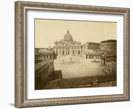 St. Peter's Square-Giacomo Brogi-Framed Photographic Print