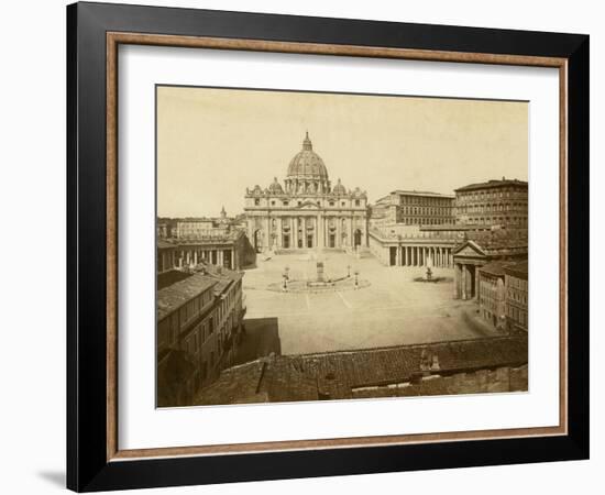 St. Peter's Square-Giacomo Brogi-Framed Photographic Print