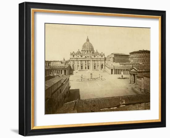 St. Peter's Square-Giacomo Brogi-Framed Photographic Print