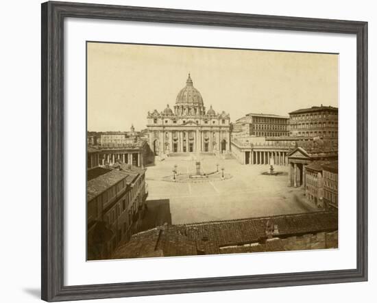 St. Peter's Square-Giacomo Brogi-Framed Photographic Print