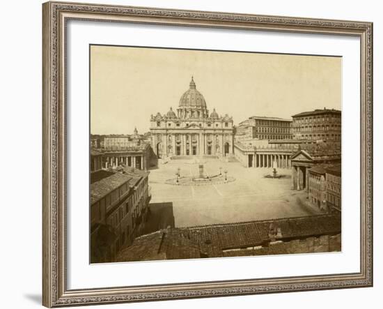 St. Peter's Square-Giacomo Brogi-Framed Photographic Print