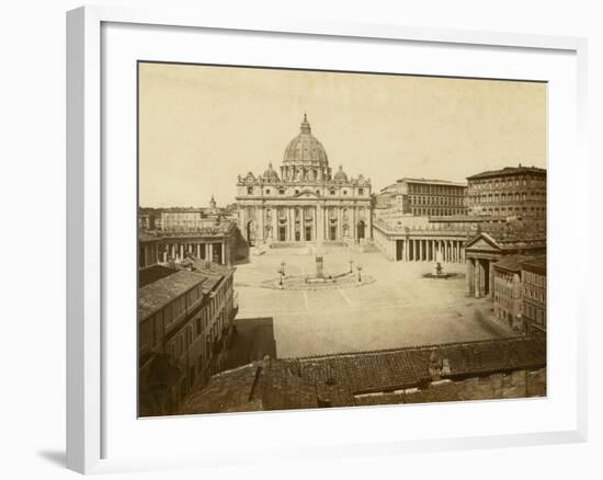 St. Peter's Square-Giacomo Brogi-Framed Photographic Print