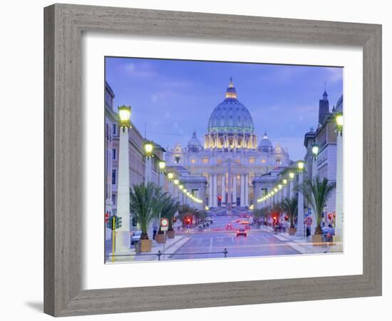 St. Peter's, Vatican, Rome, Lazio, Italy, Europe-John Miller-Framed Photographic Print