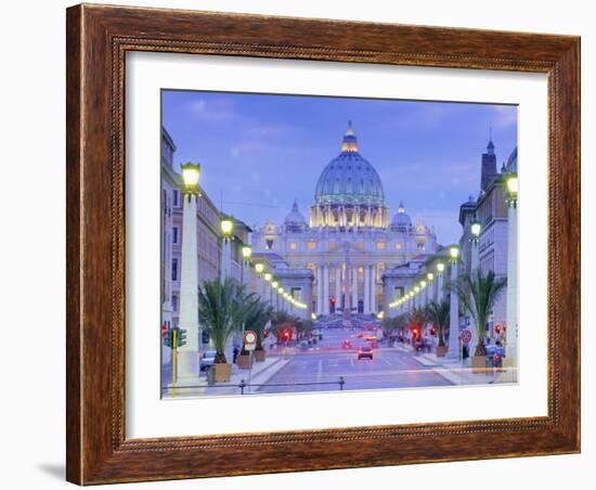 St. Peter's, Vatican, Rome, Lazio, Italy, Europe-John Miller-Framed Photographic Print