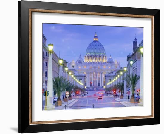 St. Peter's, Vatican, Rome, Lazio, Italy, Europe-John Miller-Framed Photographic Print