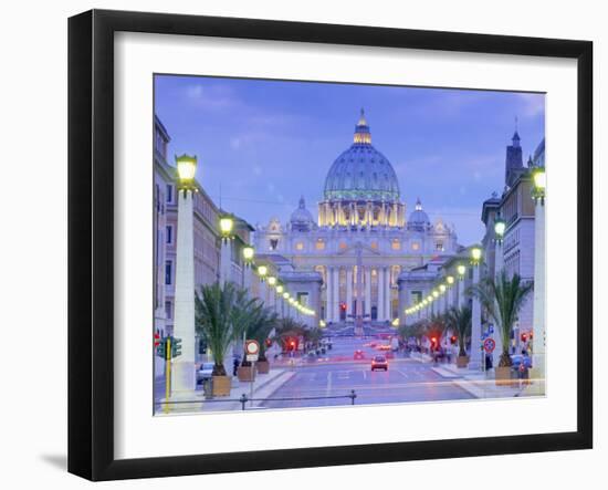 St. Peter's, Vatican, Rome, Lazio, Italy, Europe-John Miller-Framed Photographic Print