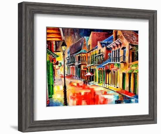 St Peter Street Jive - New Orleans-Diane Millsap-Framed Art Print