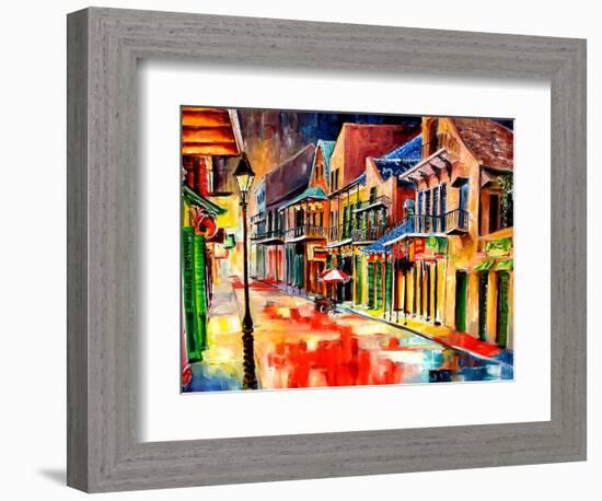 St Peter Street Jive - New Orleans-Diane Millsap-Framed Art Print