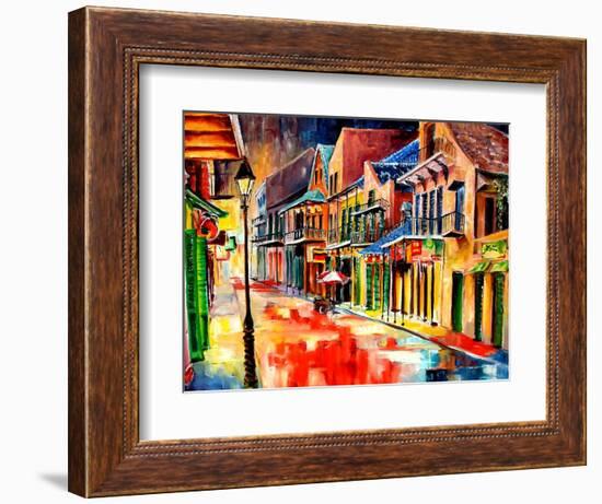 St Peter Street Jive - New Orleans-Diane Millsap-Framed Art Print