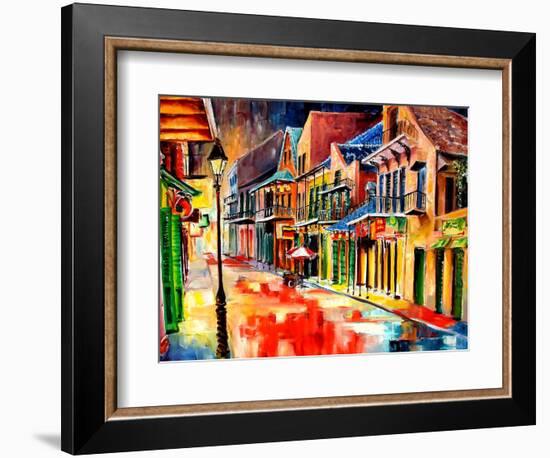 St Peter Street Jive - New Orleans-Diane Millsap-Framed Art Print