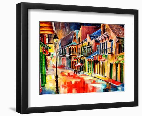 St Peter Street Jive - New Orleans-Diane Millsap-Framed Art Print