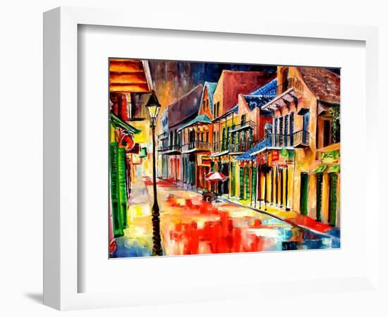 St Peter Street Jive - New Orleans-Diane Millsap-Framed Art Print