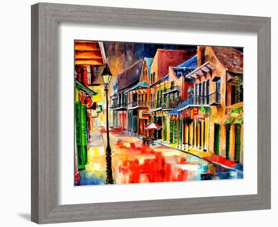 St Peter Street Jive - New Orleans-Diane Millsap-Framed Art Print