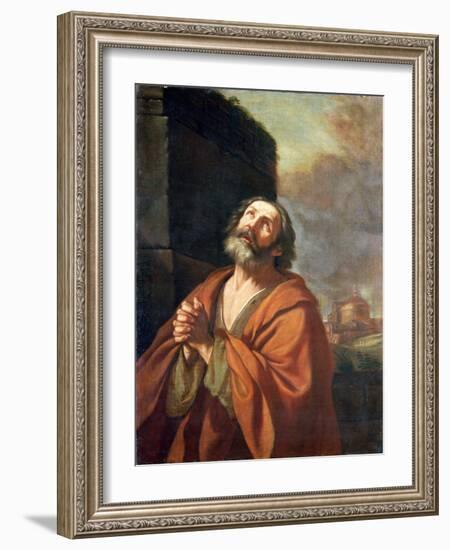 St. Peter-Guercino (Giovanni Francesco Barbieri)-Framed Giclee Print