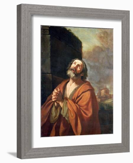 St. Peter-Guercino (Giovanni Francesco Barbieri)-Framed Giclee Print