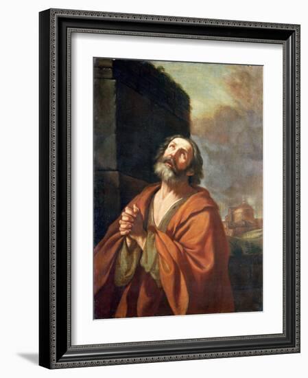 St. Peter-Guercino (Giovanni Francesco Barbieri)-Framed Giclee Print