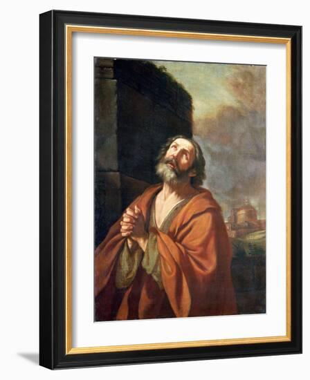 St. Peter-Guercino (Giovanni Francesco Barbieri)-Framed Giclee Print