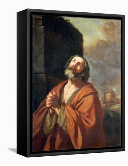 St. Peter-Guercino (Giovanni Francesco Barbieri)-Framed Premier Image Canvas