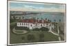 St. Petersburg, FL - Aerial of Yacht Club & Harbor-Lantern Press-Mounted Art Print