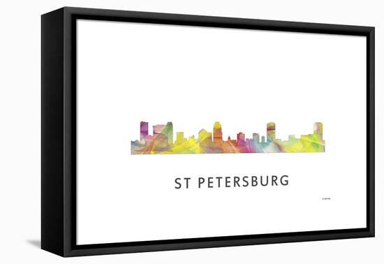 St Petersburg Florida Skyline-Marlene Watson-Framed Premier Image Canvas