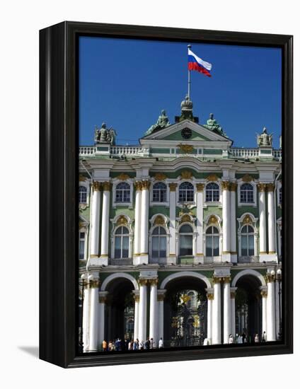 St Petersburg, Main Entrance to the Saint Hermitage Museum or Winter Palace, Russia-Nick Laing-Framed Premier Image Canvas