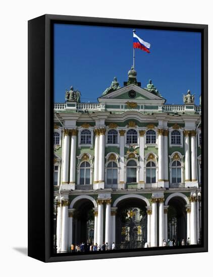 St Petersburg, Main Entrance to the Saint Hermitage Museum or Winter Palace, Russia-Nick Laing-Framed Premier Image Canvas