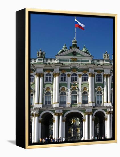 St Petersburg, Main Entrance to the Saint Hermitage Museum or Winter Palace, Russia-Nick Laing-Framed Premier Image Canvas