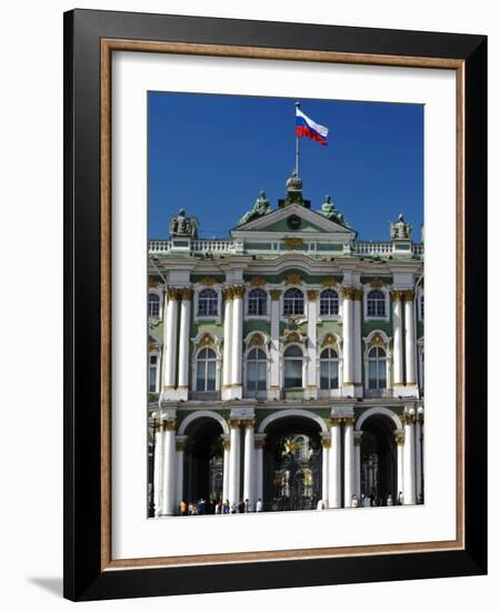 St Petersburg, Main Entrance to the Saint Hermitage Museum or Winter Palace, Russia-Nick Laing-Framed Photographic Print