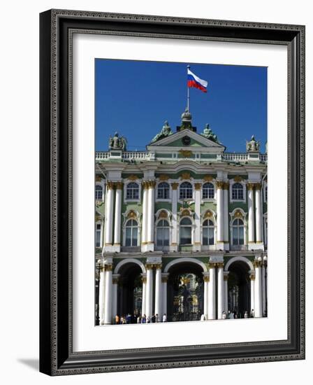 St Petersburg, Main Entrance to the Saint Hermitage Museum or Winter Palace, Russia-Nick Laing-Framed Photographic Print