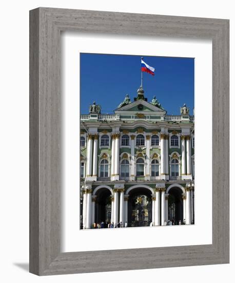 St Petersburg, Main Entrance to the Saint Hermitage Museum or Winter Palace, Russia-Nick Laing-Framed Photographic Print