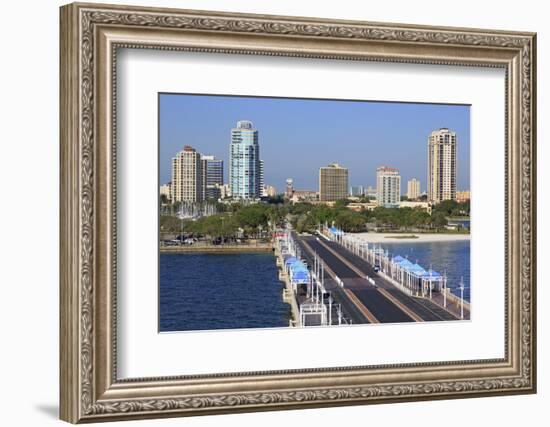 St. Petersburg Skyline, Tampa, Florida, United States of America, North America-Richard Cummins-Framed Photographic Print